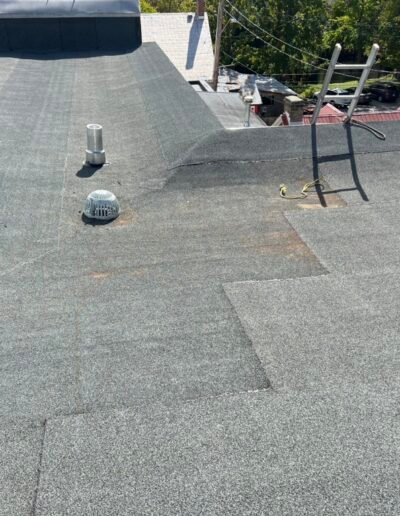 Flat roofing installation