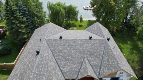 Dark streaks and discoloration on residential shingles