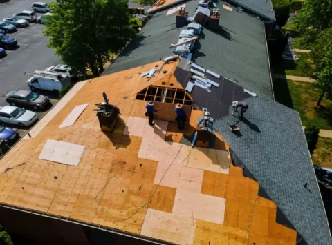 Roof aging comparison on different sides