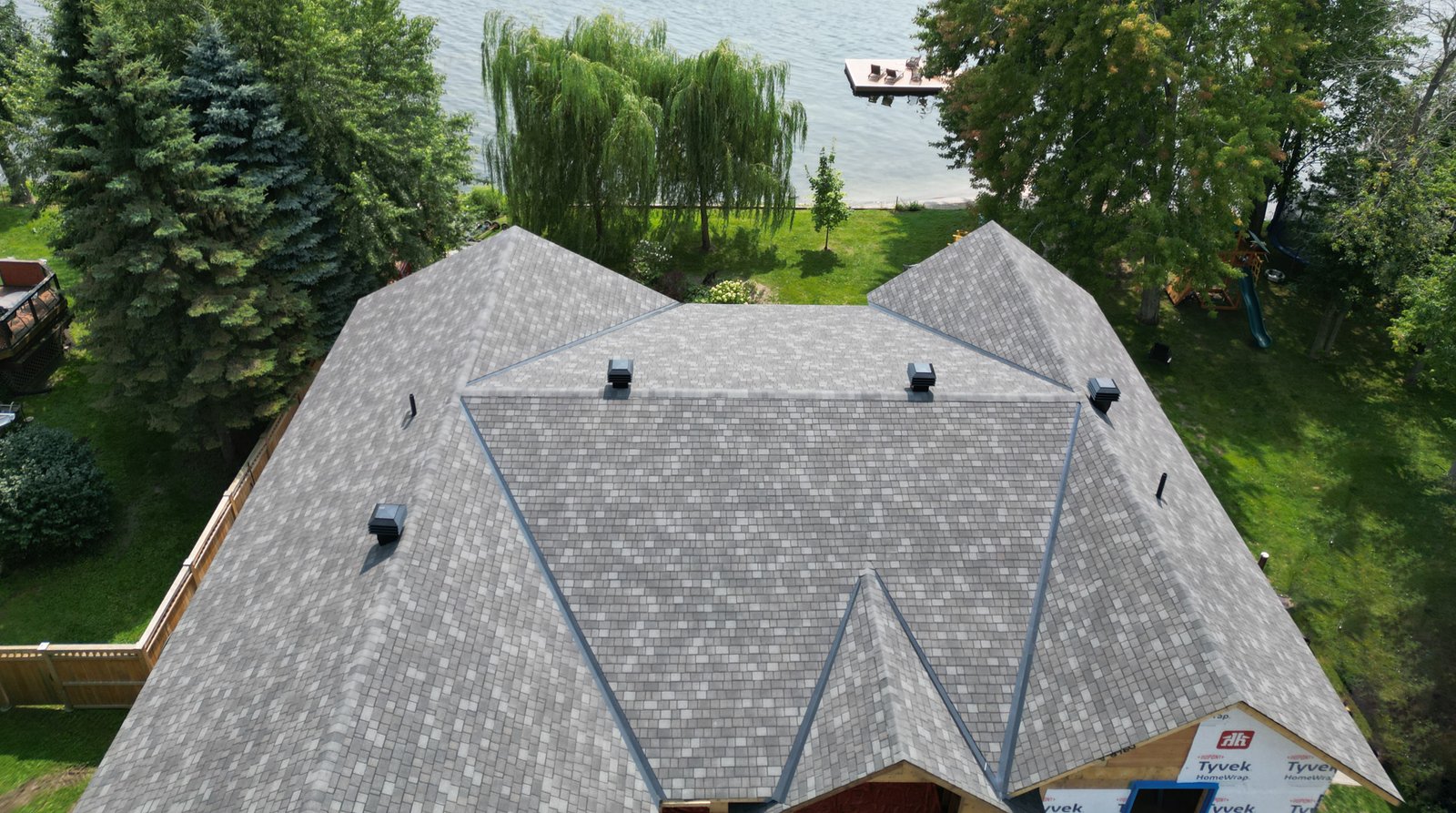 asphalt shingle roof job
