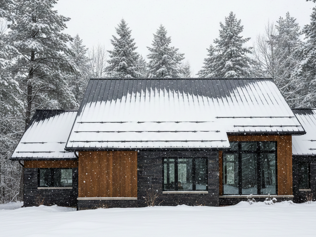 Snow guards for metal roofs in Lanark
